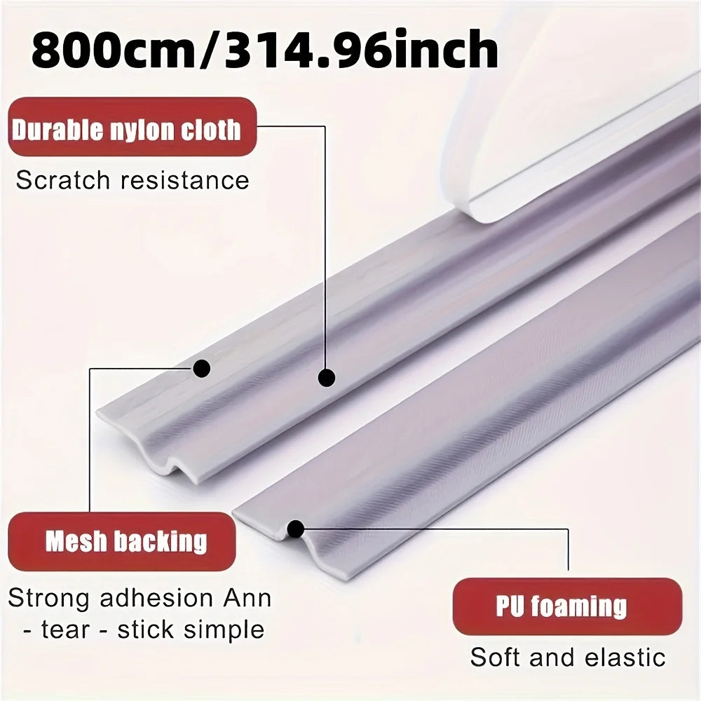 1 roll of self-adhesive weatherproof sealing strip for doors and windows - for dust, rain and noise reduction sealing tape Peaceful Pleasures Health and Wellness