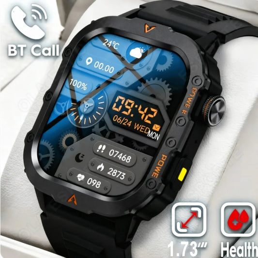 Men Smart Watch BT Call Sleep Heart Rate Health Monitor Outdoor LED Flashlight Waterproof Sports Watche For Android IOS HW12 Peaceful Pleasures Health and Wellness
