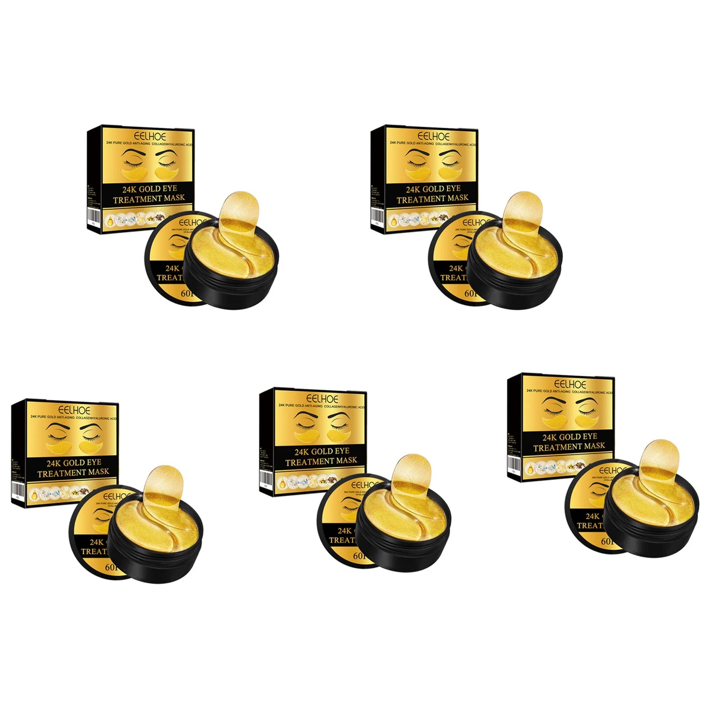 24K Gold Under Eye Mask – Dark Circles & Anti-Aging Patches