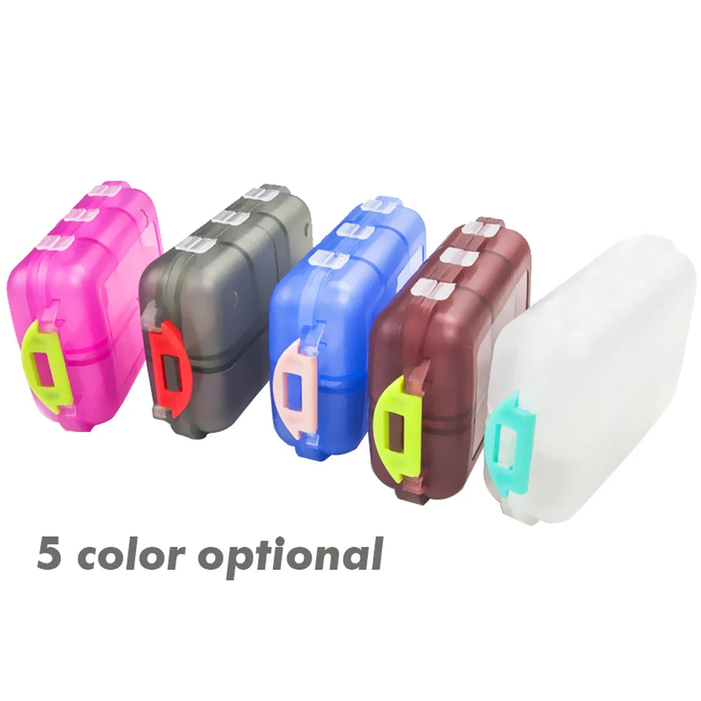 1Pcs Portable Travel Med Wallet for 10/12 Grids, Pocket Pill Box Dispenser Suitable for Storing Fish Oil Vitamin Medication, Etc Peaceful Pleasures Health and Wellness