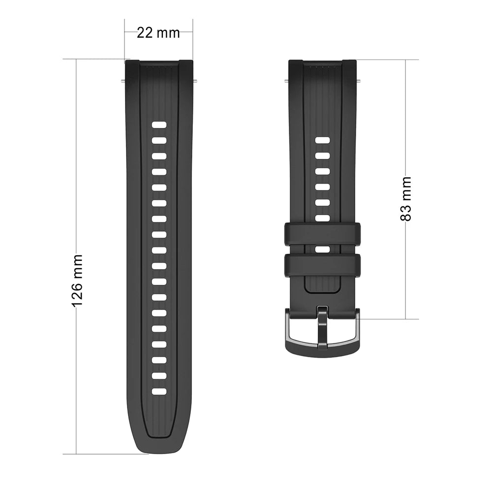 Silicone Band & Case for Amazfit Balance – 22mm Strap Peaceful Pleasures Health and Wellness