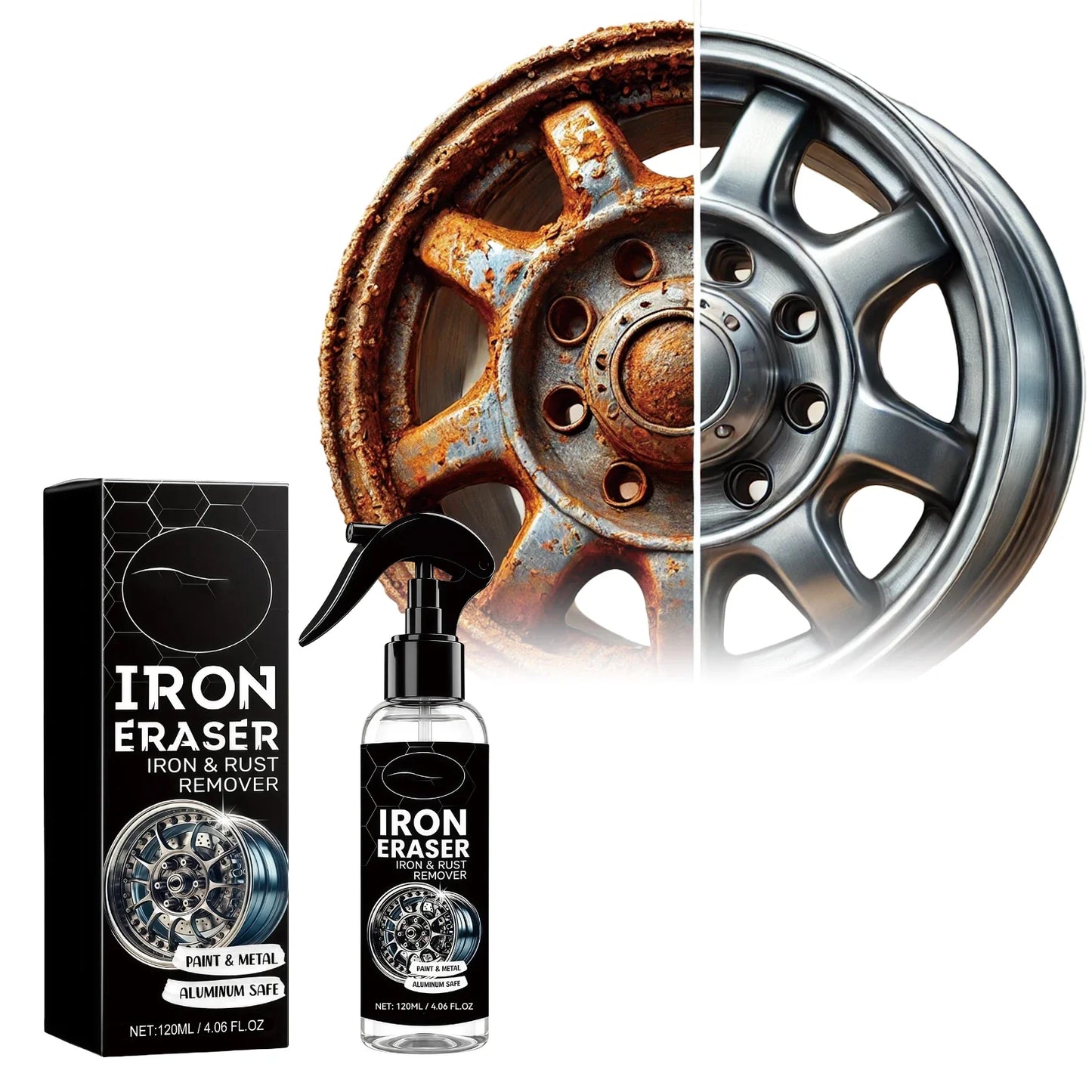 Car Rust Remover Spray – Wheel & Paint Cleaner 120ml