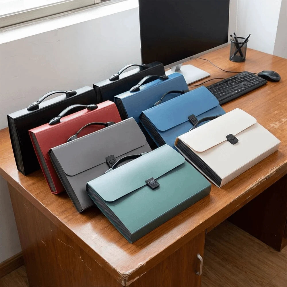 13-Pocket Accordion File Folder | Waterproof Expanding Organizer