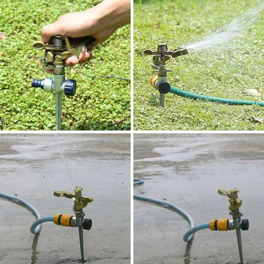 360° Adjustable Metal Garden Sprinkler & Lawn Irrigation Sprayer Peaceful Pleasures Health and Wellness