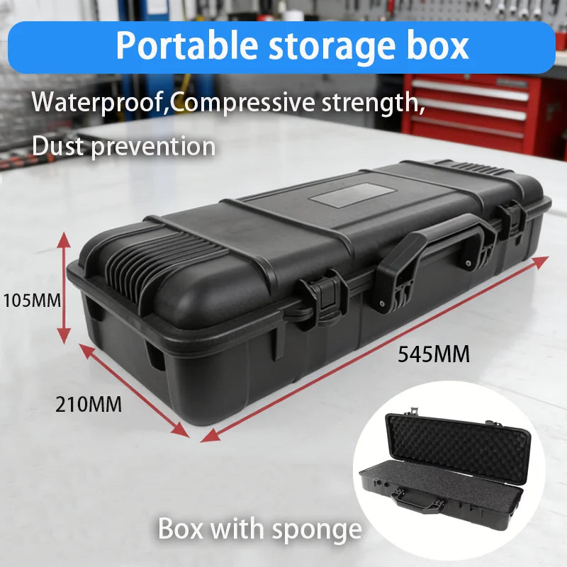 Safety Instrument Tool Box Protective Waterproof Shockproof Toolbox Sealed Tool Case Impact Resistant Suitcase With Sponge Peaceful Pleasures Health and Wellness