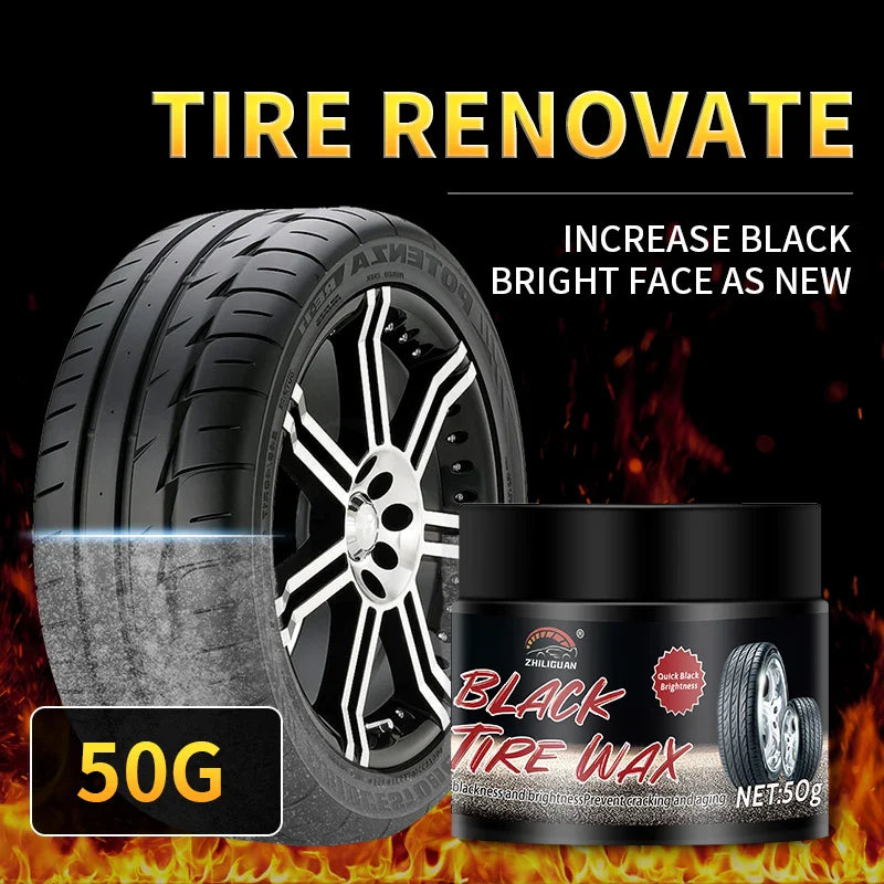 Car Tire Shine Wax – Gloss & Anti-Aging Protection Coating
