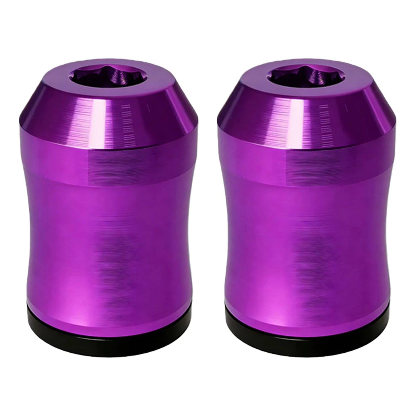 2Pcs Magnetic Screw Rings 6.35mm Magnetized Ring Screwdriver Bits Universal Magnetizer for Mechanic Carpenter DIY Repair Peaceful Pleasures Health and Wellness Purple