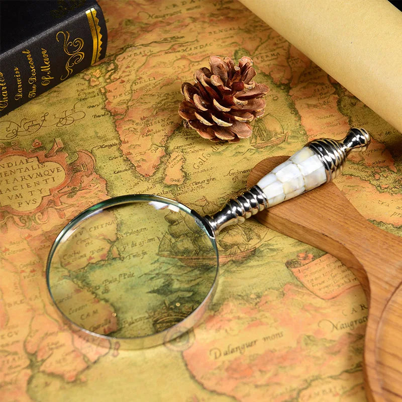 Household Goods, Retro Brass Horn Magnifying Glass, Sample Room, Soft Decoration, Props and Ornaments Peaceful Pleasures Health and Wellness 5