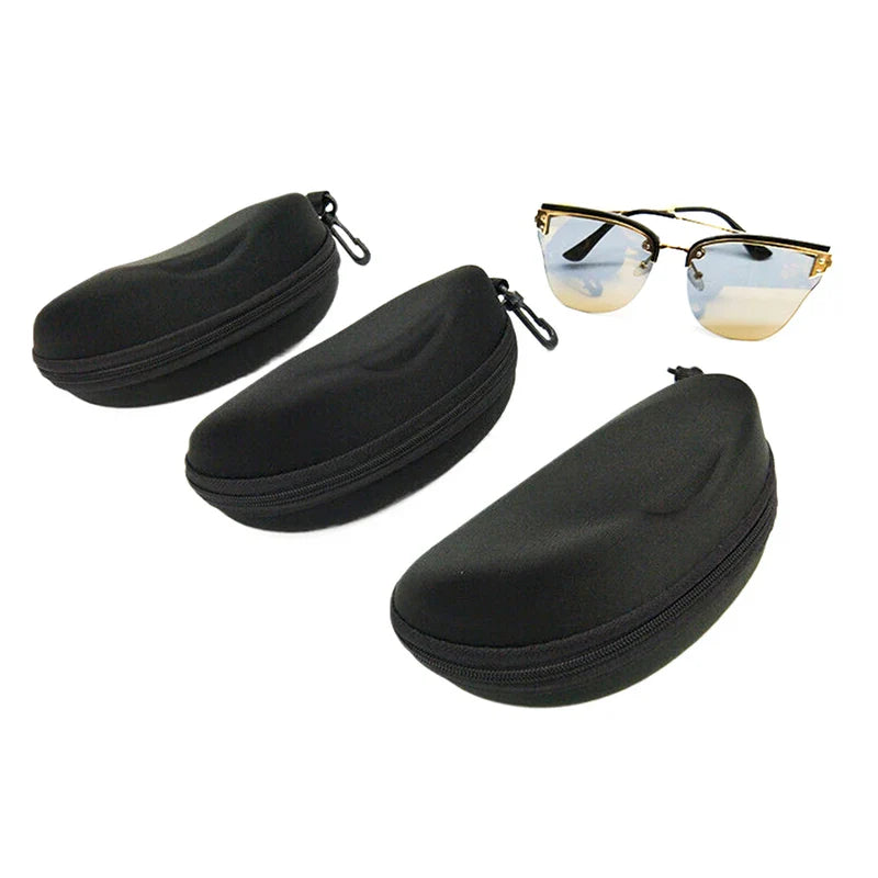 EVA Zipper Sunglasses Case with Hook – Shockproof Eyeglass Pouch