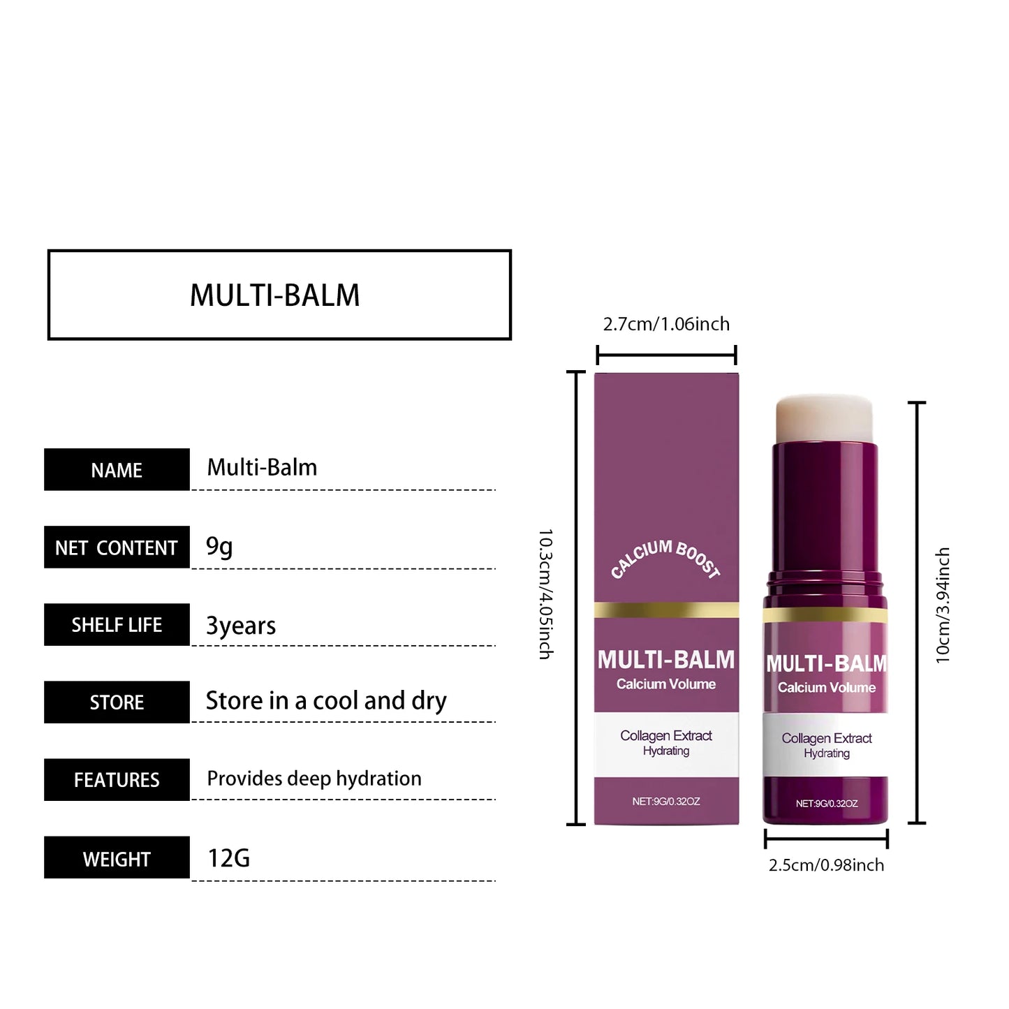 Daily Moisturizing Face Balm Stick – Hydrating & Nourishing