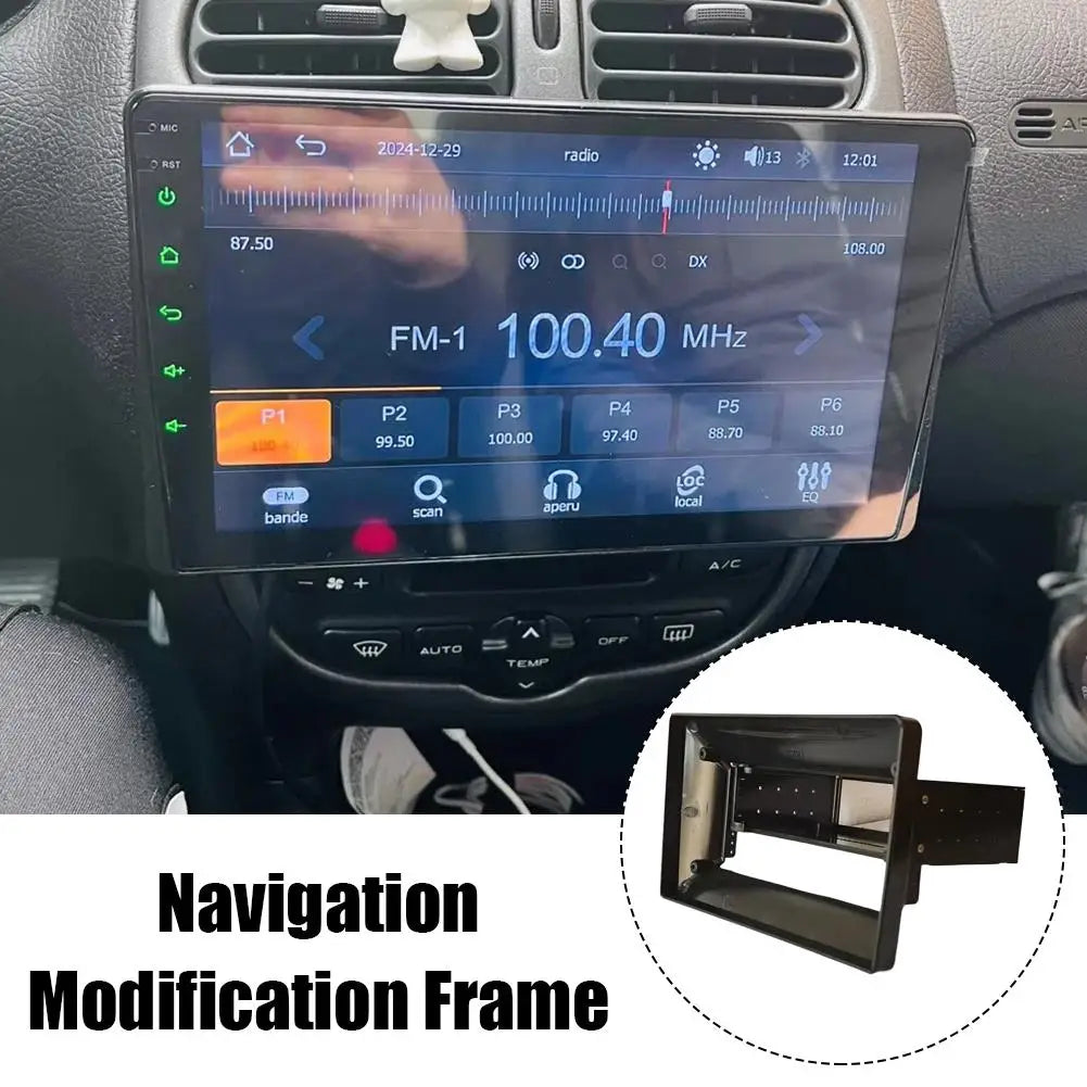 1DIN To 9 /10.1 Inch Autoradio Car Frame Plate Adapter Navigation Panel Universal Car Stereo Radio Fascia Touch Screen Peaceful Pleasures Health and Wellness