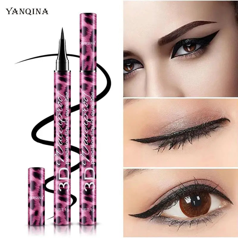 QIC 4D Waterproof Mascara & Liquid Eyeliner Set | Volumizing