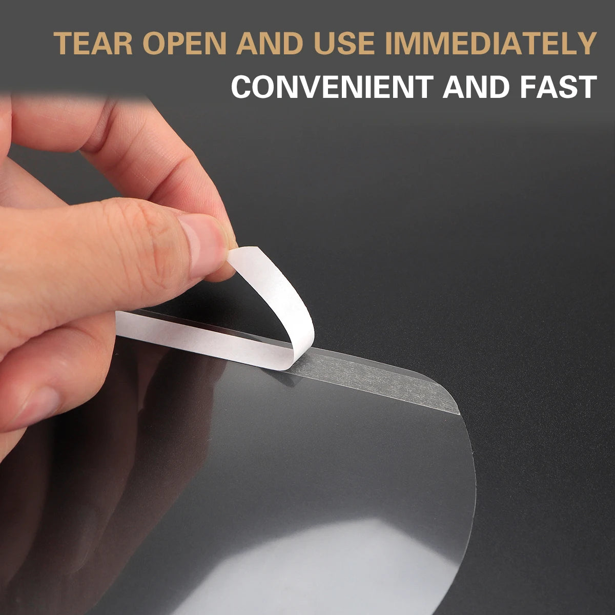 50 Pcs Barbershop Disposable Shield Safety Face Shield Protective Shower Eye Shields Masks Salon Hair Cutting Tools Accessories Peaceful Pleasures Health and Wellness