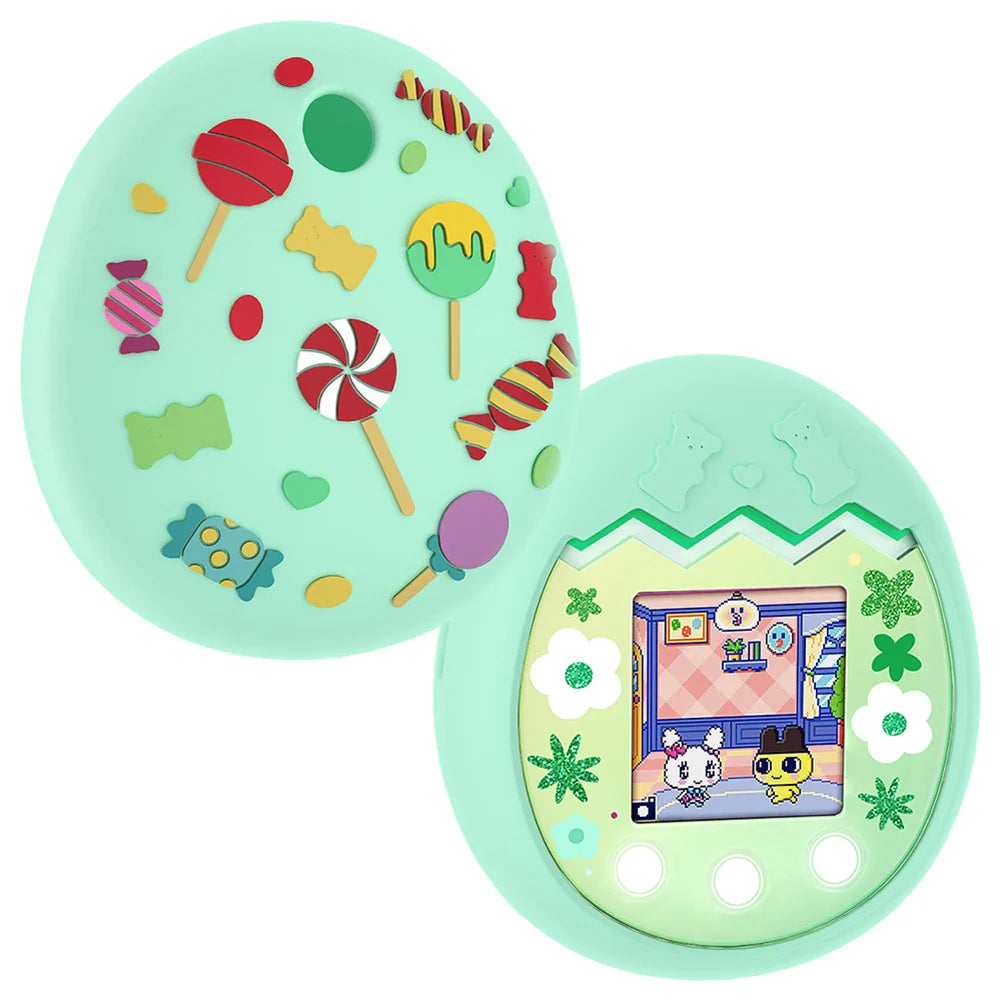 Silicone Case for Tamagotchi Pix – Cat Design & Hand Strap