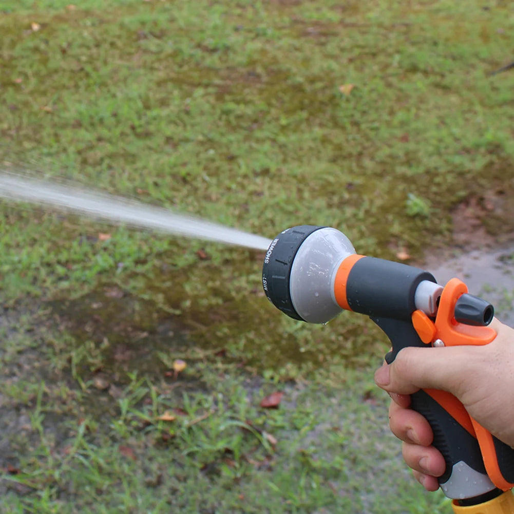8-Mode High Pressure Garden Hose Spray Gun – Ergonomic Grip Peaceful Pleasures Health and Wellness