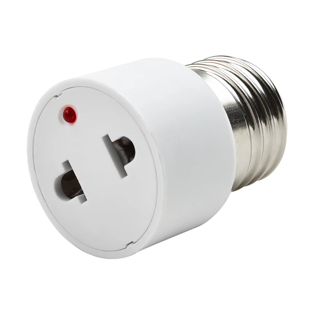 1 E27 ABS US EU Plug Connector Accessories Bulb Holder Lighting