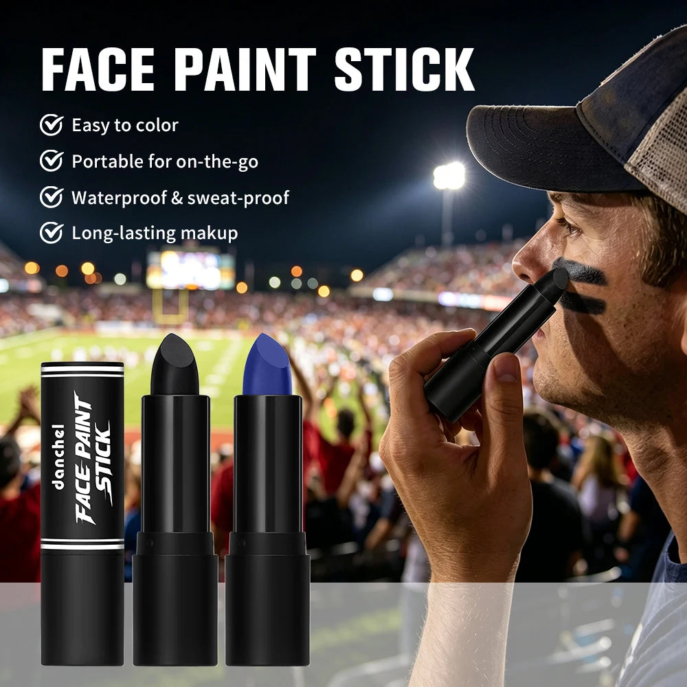 Multi-use Face Body Paint Stick Sports Eye Black Non-Toxic Hypoallergenic Halloween Cosplay Party SFX Makeup Tool Peaceful Pleasures Health and Wellness