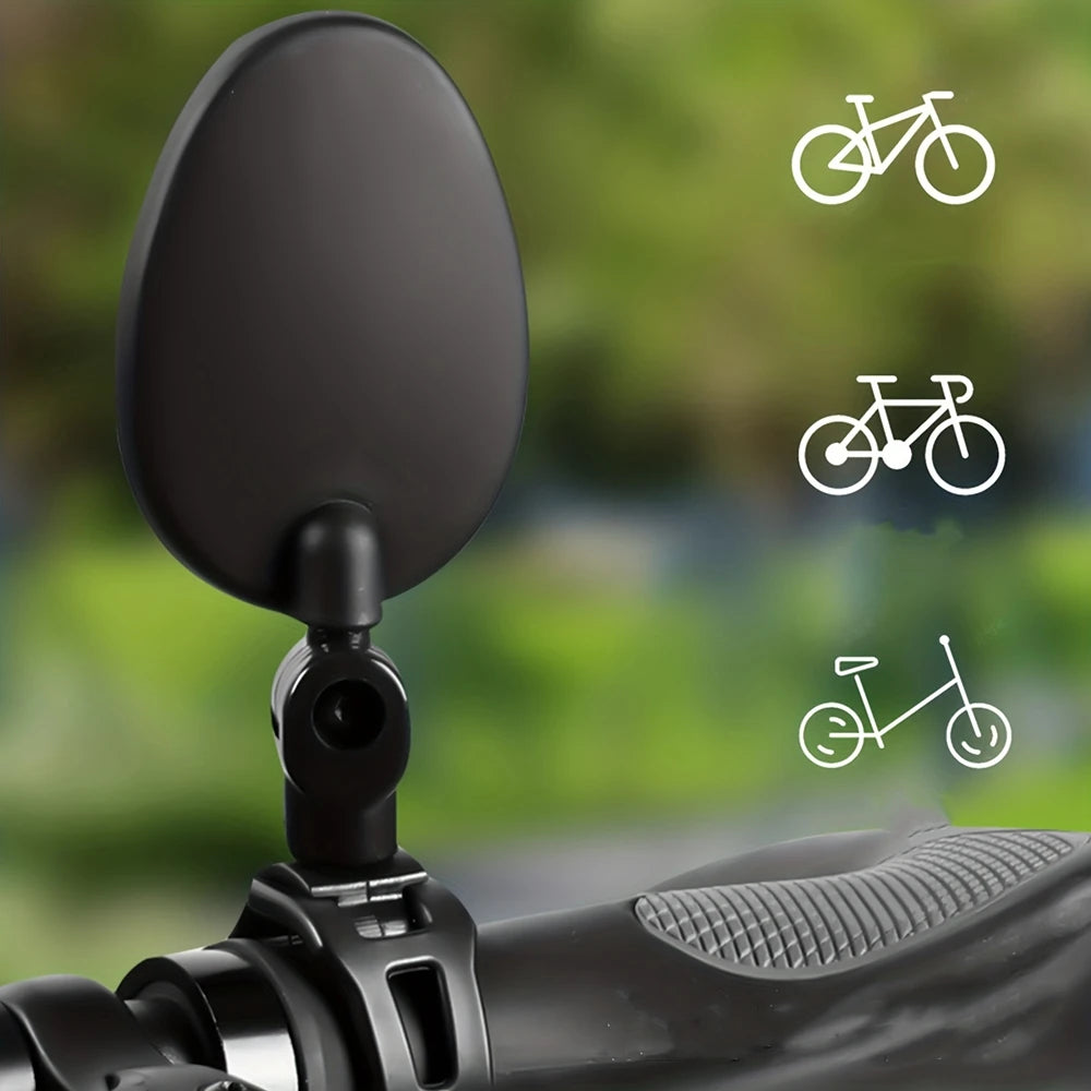 2PCS Bicycle Rearview Mirror 360 Degree Adjustable Rotatable Universal Cycling Handlebar Rear View Mirrors for MTB Road Bike Peaceful Pleasures Health and Wellness