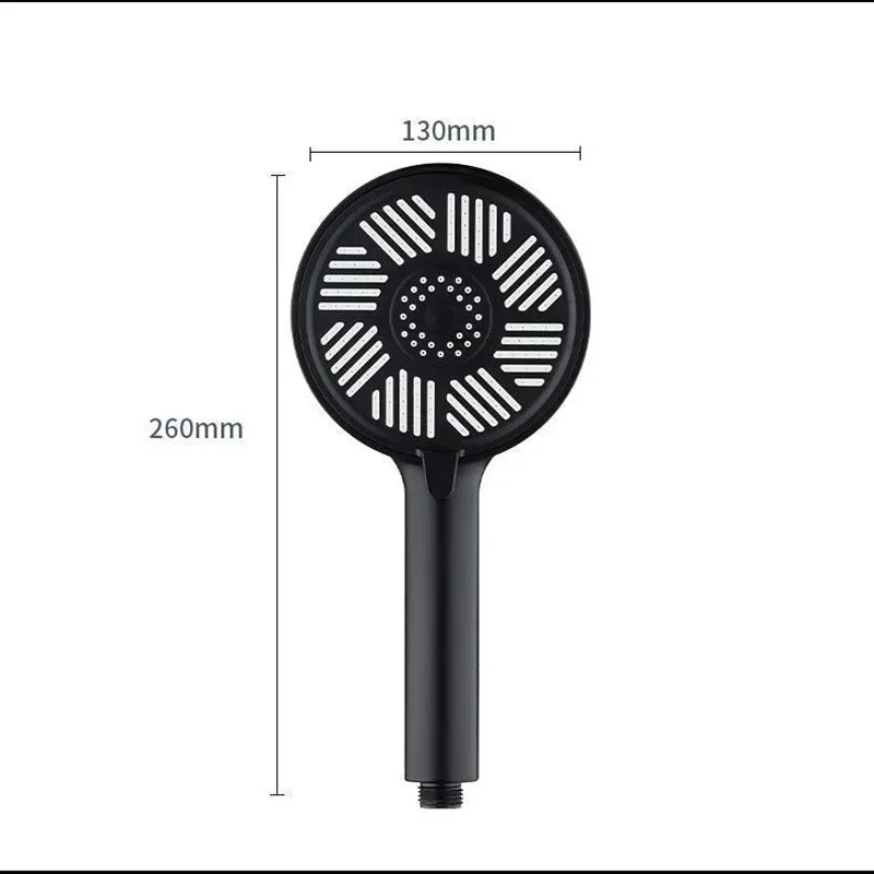 13cm Rainfall Shower Head | High Pressure, 3 Modes, Water Saving