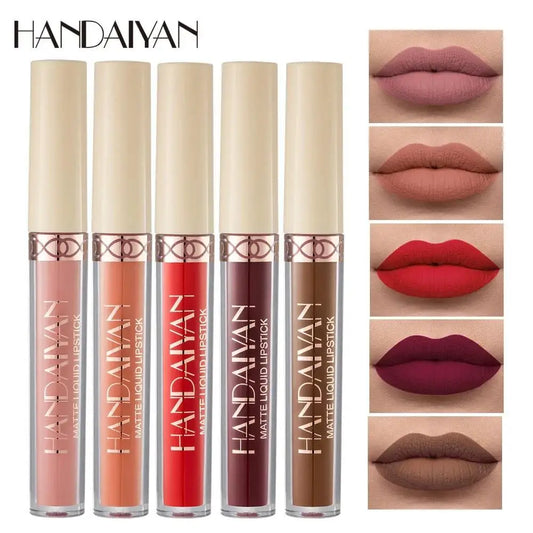 Handaiyan Matte Velvet Liquid Lip Glaze – Waterproof Lip Stain Liquid Lip Glaze Oasis Select