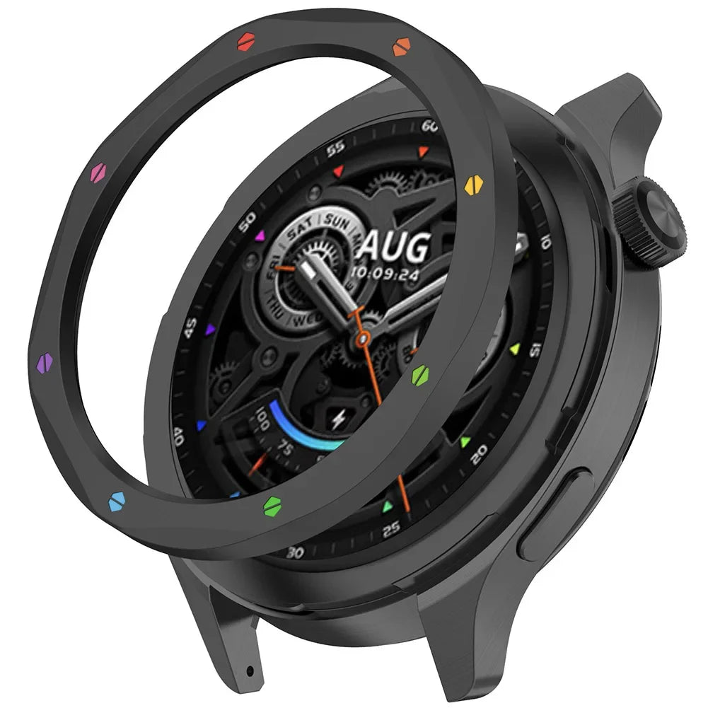 Metal Bezel Ring for Xiaomi Watch S4/S3 ESIM – with Screen Protector Peaceful Pleasures Health and Wellness