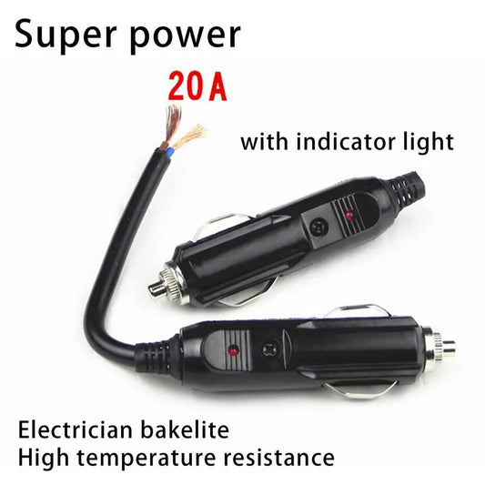 12V/24V Car Cigarette Lighter Plug LED Connector Adapter Car Power Adapter Peaceful Pleasures Health and Wellness