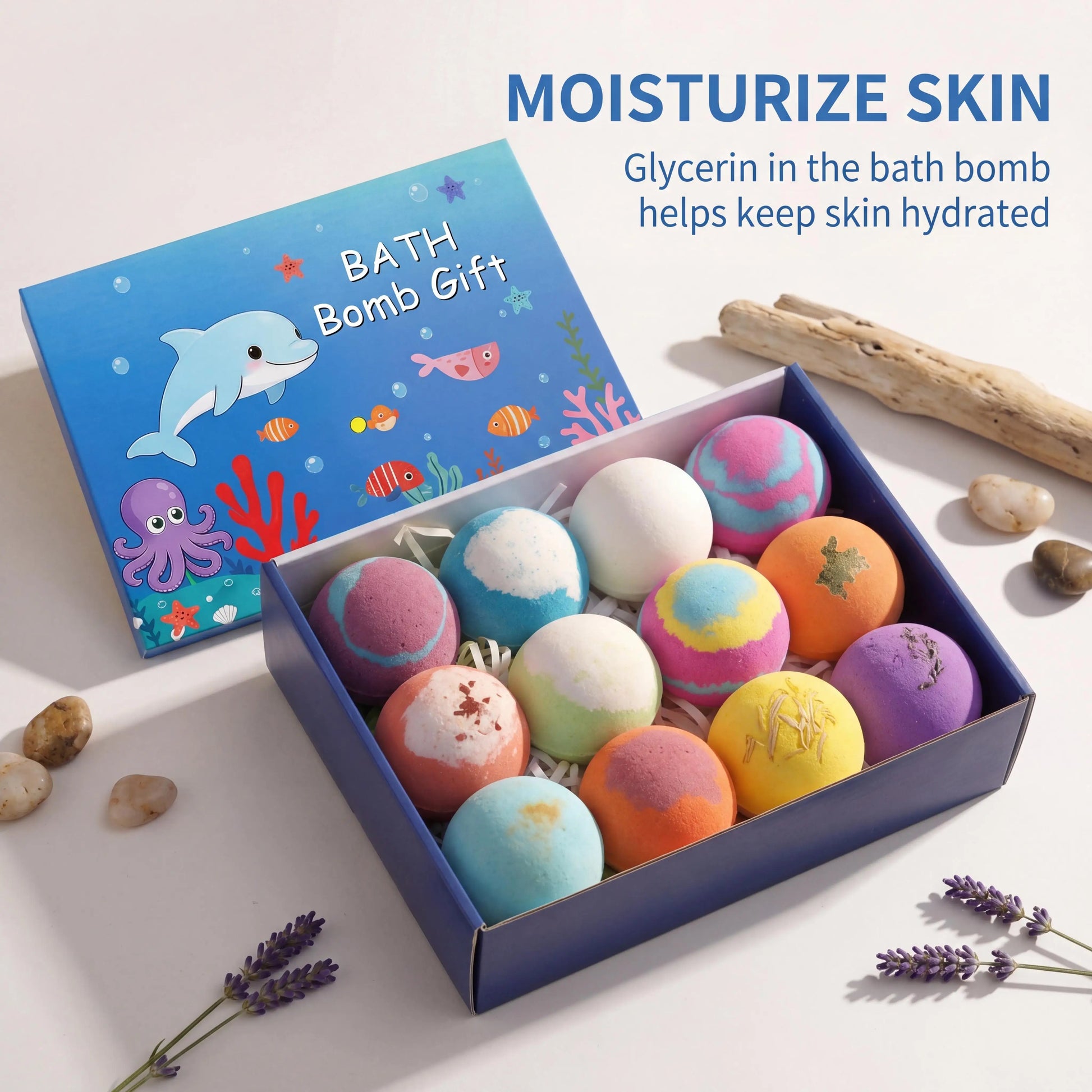 Kids Bath Bombs Set With Surprise Toys Handmade Colorful Bubble Bath Balls Relaxing Funny Perfect Birthday Spa Gift For Children Peaceful Pleasures Health and Wellness