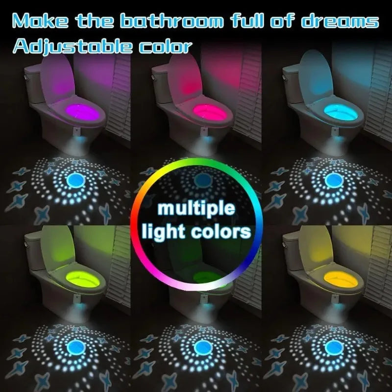 Motion Sensor Toilet Night Light | RGB LED Rechargeable