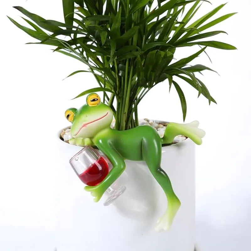 Miniature Frog Figurines | Funny Frog Planter Hugger Garden Decor