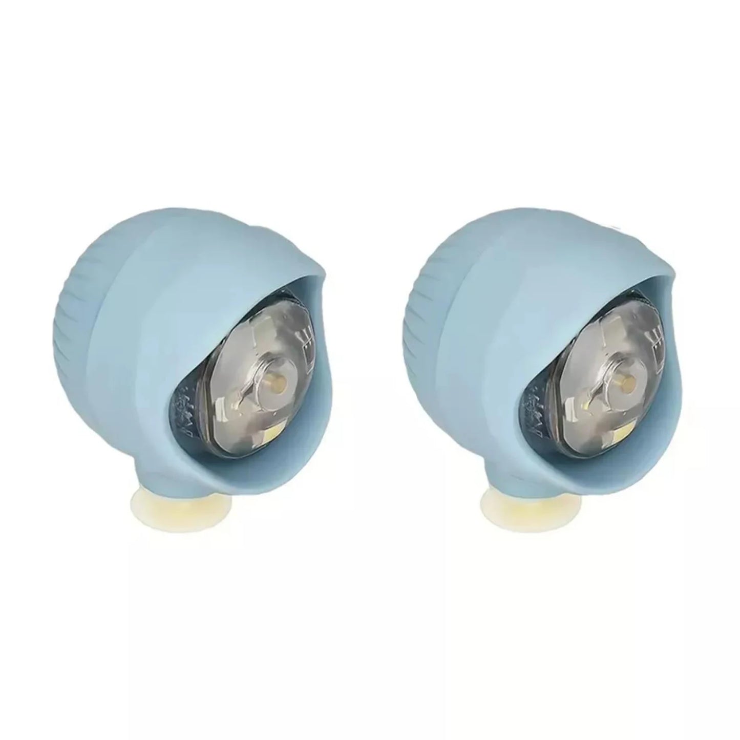 2pcs Hollowed-Out Shoes Lights Glowing Slipper Decoration Charm Headlights For Crocs Cloggs Shoe Headlight Waterprof Hiking Peaceful Pleasures Health and Wellness Cyan