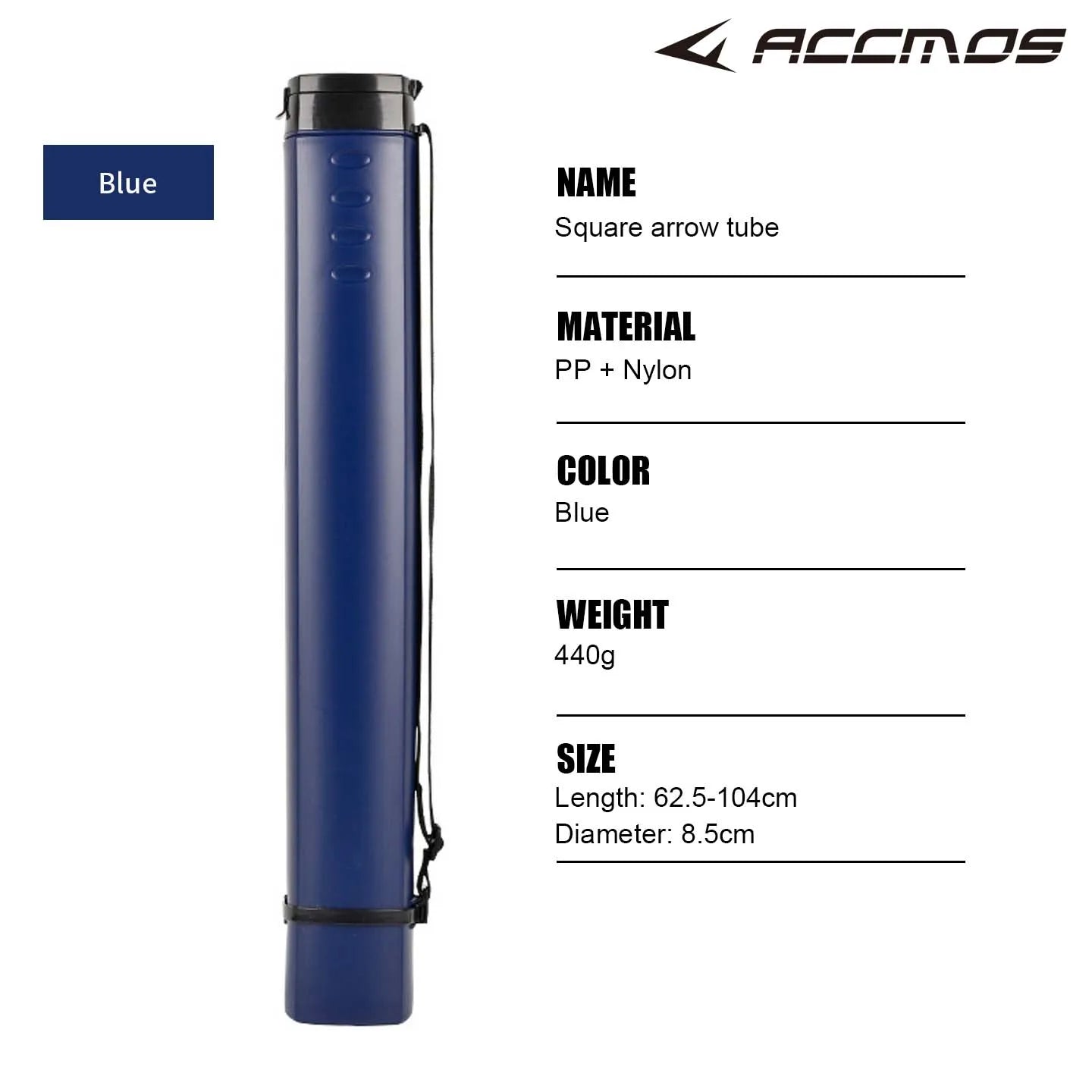 Archery Arrow Tube Adjustable Quiver Plastic Case Bag PE Material
