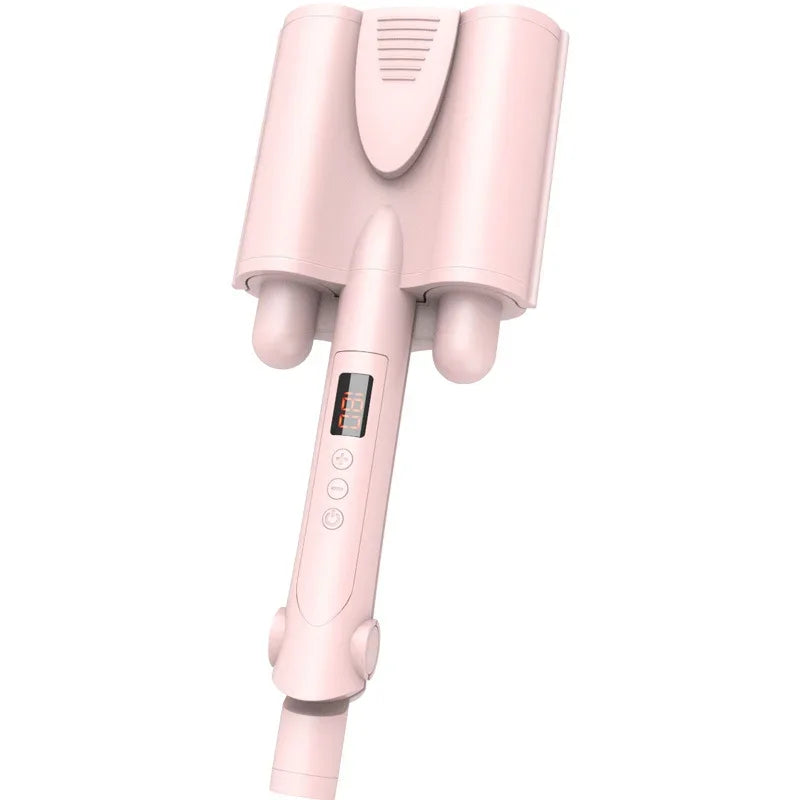 Automatic 3 Barrels LED Display Hair Styler Tools Ceramic Deep Wavy Curler Big Wave Curling Iron Egg Rolls Peaceful Pleasures Health and Wellness 26mm AU