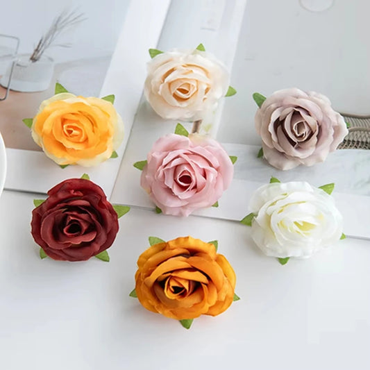 Artificial Silk Rose Heads 15/30pcs | Wedding & Party Decor Artificial Flower Heads Peaceful Pleasures Health and Wellness