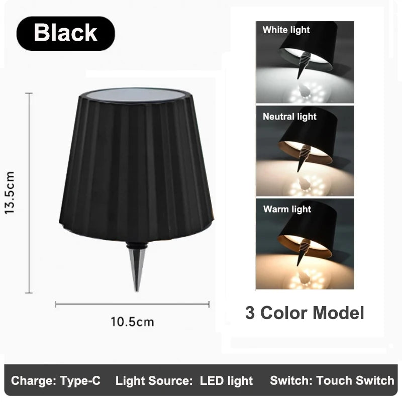 RGB Wireless Table Lamp For Wine Bottles LED Bottle Light For Outdoor Use Touch Control Ideal For Restaurant Bars Festival Party Peaceful Pleasures Health and Wellness Style D-3 Color 0-5W