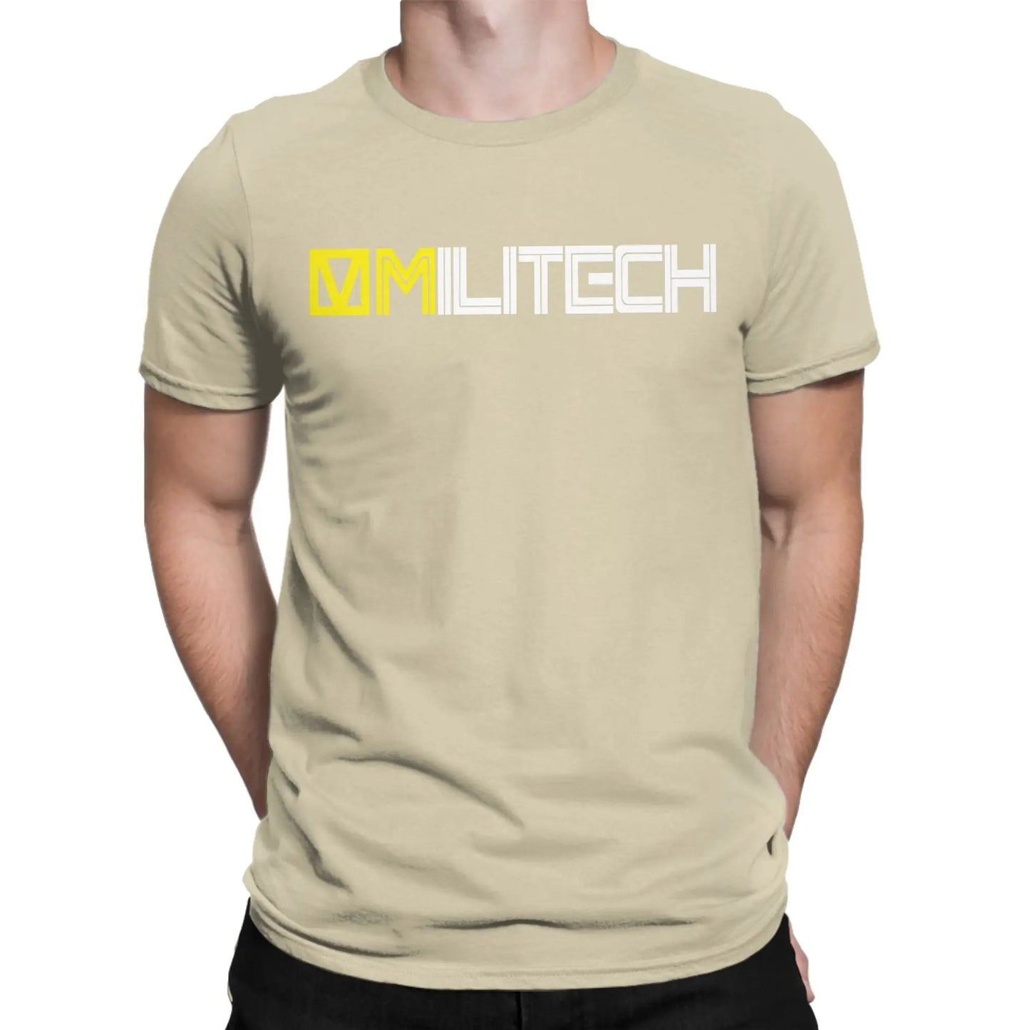 2077 T Shirt Men's Pure Cotton Vintage T-Shirt Round Collar Cyber Tech Punk Game Tees Short Sleeve Clothing 4XL 5XL Peaceful Pleasures Health and Wellness Khaki L