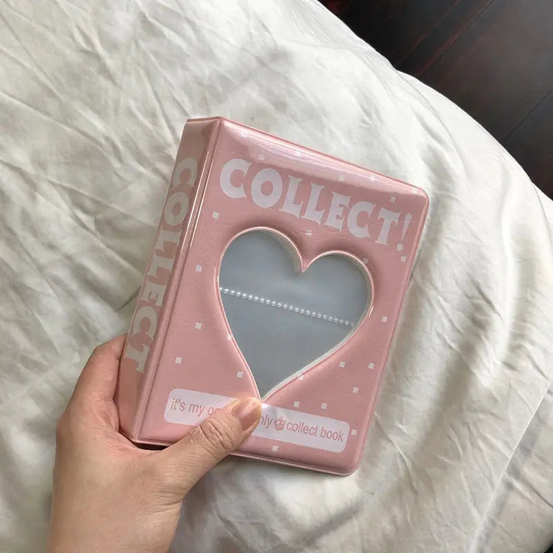 Mini Photo Album 64 Pockets Cartoon Photocard Holder Book Collect