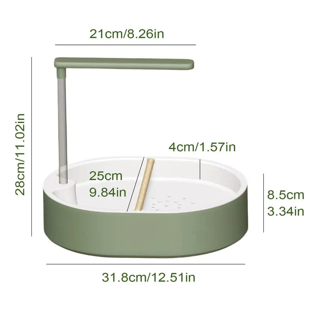 Automatic Circulating Bird Bath Tub for Parrots & Pet Birds