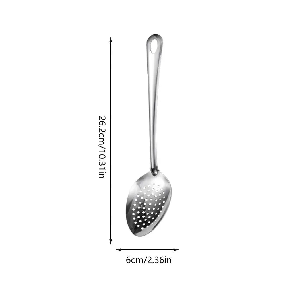 Stainless Steel Slotted Spoon – Strainer, Skimmer & Scoop