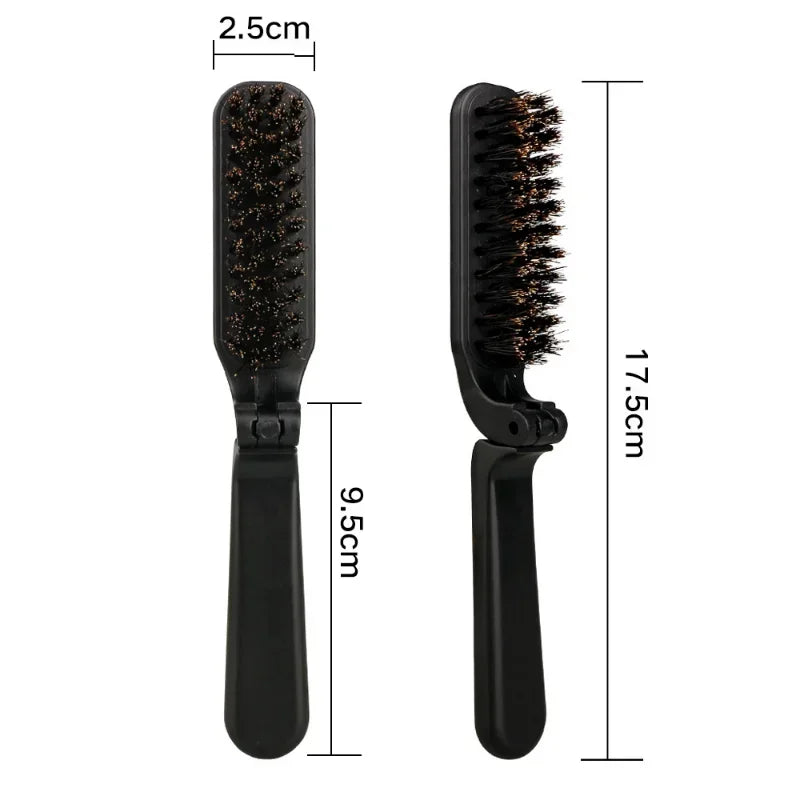 NEW Boar Bristle Hair Comb Natural Sandalwood Comb for Beard Fold Pocket Comb Hair Brush Beard Brush for Men Peaceful Pleasures Health and Wellness