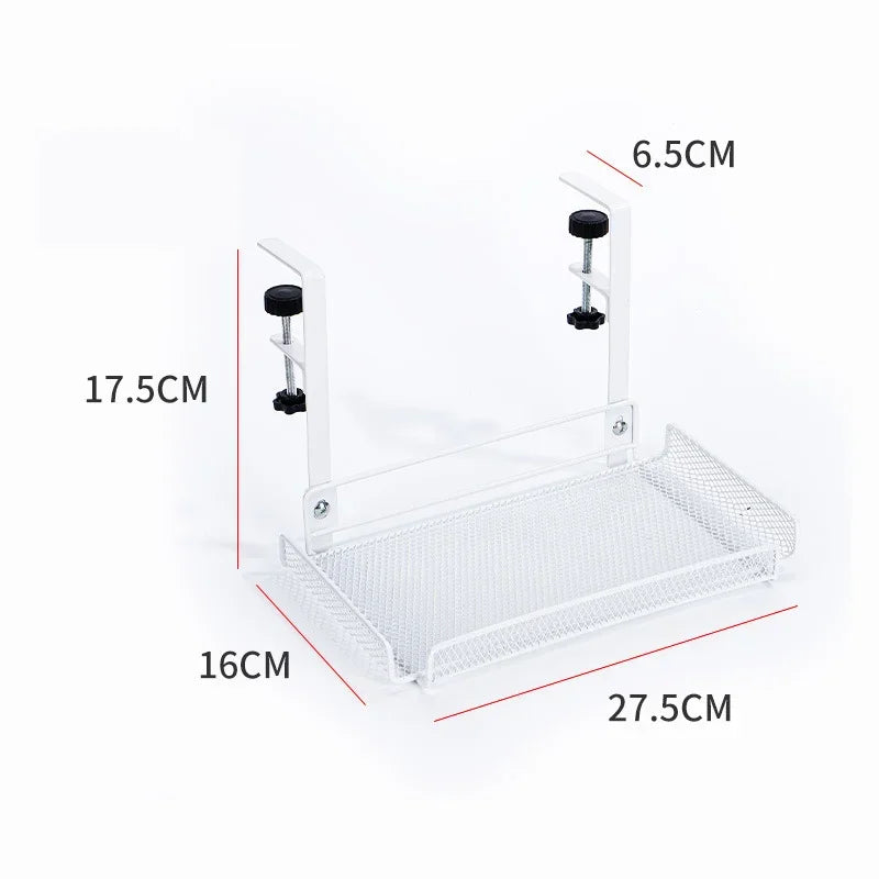 Under Desk Cable Management Tray – No-Drill Steel Organizer