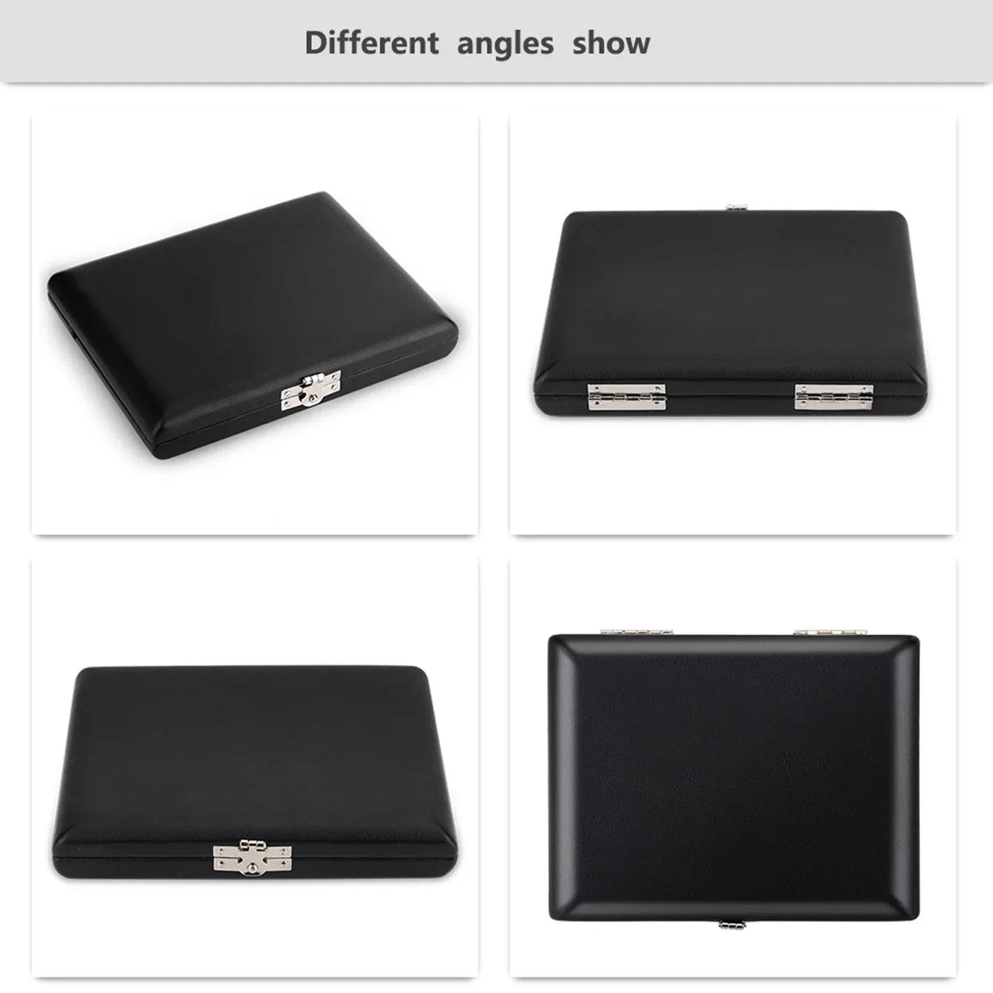 PU Leather Cover Black Saxophone Clarinet Reed Container Box Case