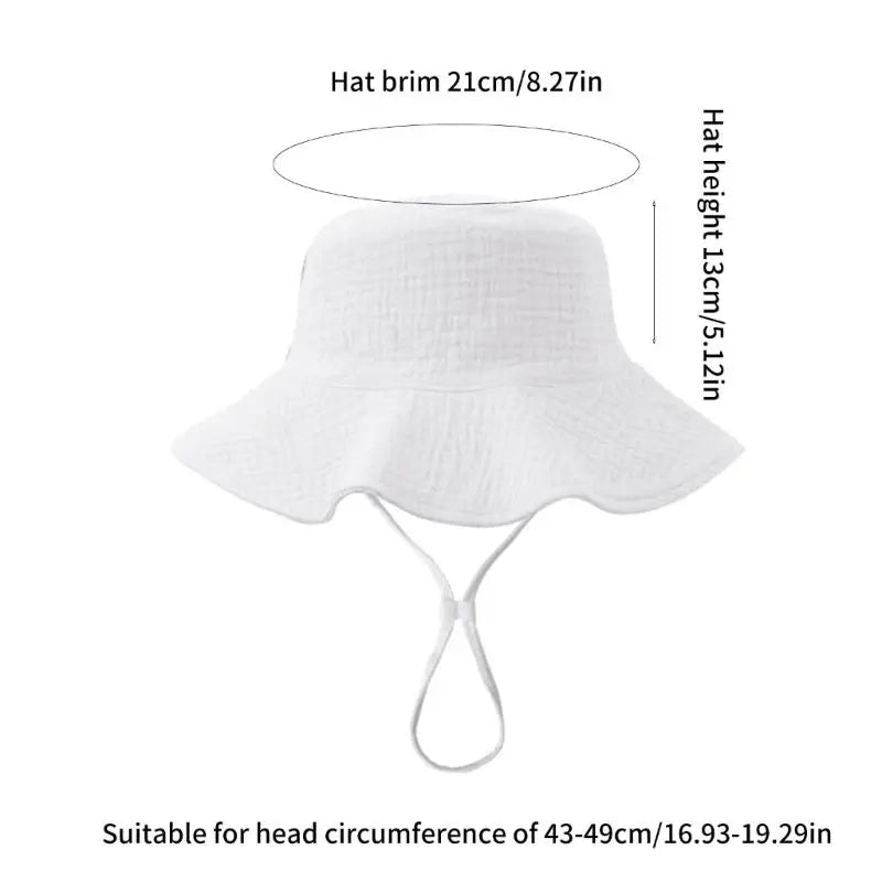 Baby Sun Hat 2-Pack UPF50+ Wide Brim & Adjustable Chin Strap