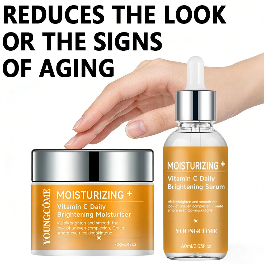 Vitamin C Serum & Moisturizer Set – Brighten & Hydrate Skin