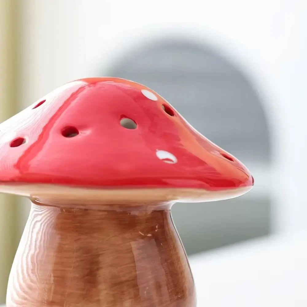 Ceramic Mushroom Night Light | Soft Glow Decorative Lamp