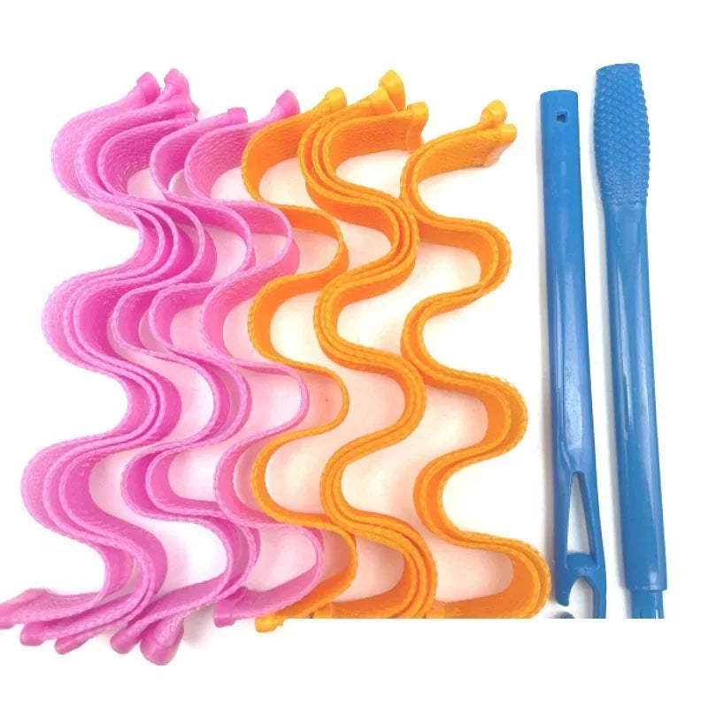 2sets DIY Hairstyle Portable Beauty Makeup Hair Styling Tools 24PCS Durable Roller Sticks Magic Hair Curler 25 30 45 50 65CM Peaceful Pleasures Health and Wellness BC09-0016 China Mainland