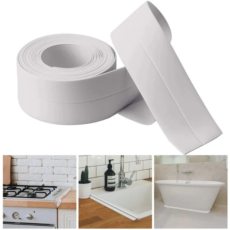3.2M Waterproof Self-Adhesive Caulk Tape – Kitchen & Bathroom