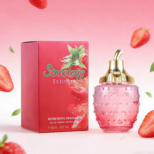 Strawberry Perfume Natural Fresh High-end Perfume Floral And Fruity Notes Daily Use Elegant Women' Romantic Date Eau De Toilette Peaceful Pleasures Health and Wellness