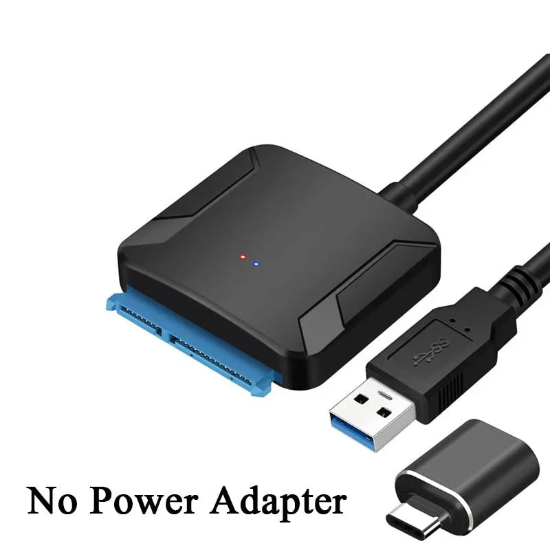 USB 3.0 to SATA Adapter Cable for 3.5/2.5 Inch SSD HDD SATA III Hard Drive Disk Support UASP Compatible with USB 1.1/2.0/3.0 Peaceful Pleasures Health and Wellness with OTG