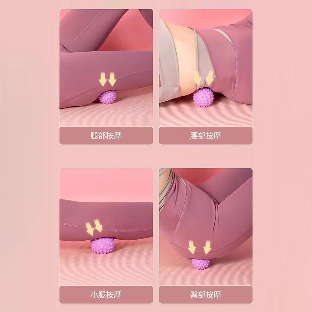 Fascia Ball Raised Point Massage Ball TPR Posture Master Yoga Ball Waist and Back Foot Massage Ball Peaceful Pleasures Health and Wellness