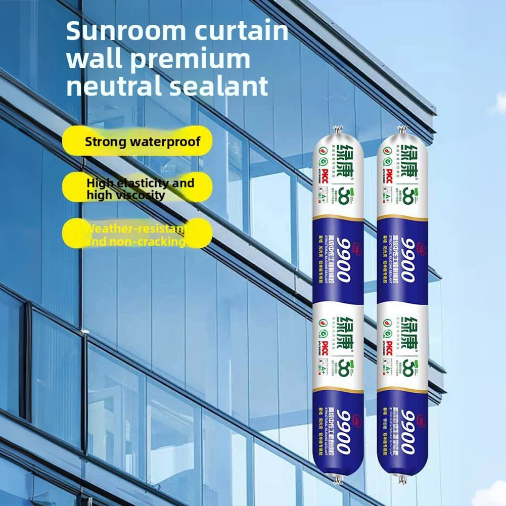 All-Purpose Super-Bonding Structural Sealant Waterproof & Leak-Proof Fast Curing Sealing Modern Glass Facade Construction Peaceful Pleasures Health and Wellness